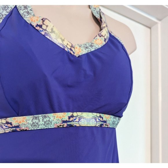 Calia NWT tankini top sz Medium Strappy open back - Picture 4 of 8